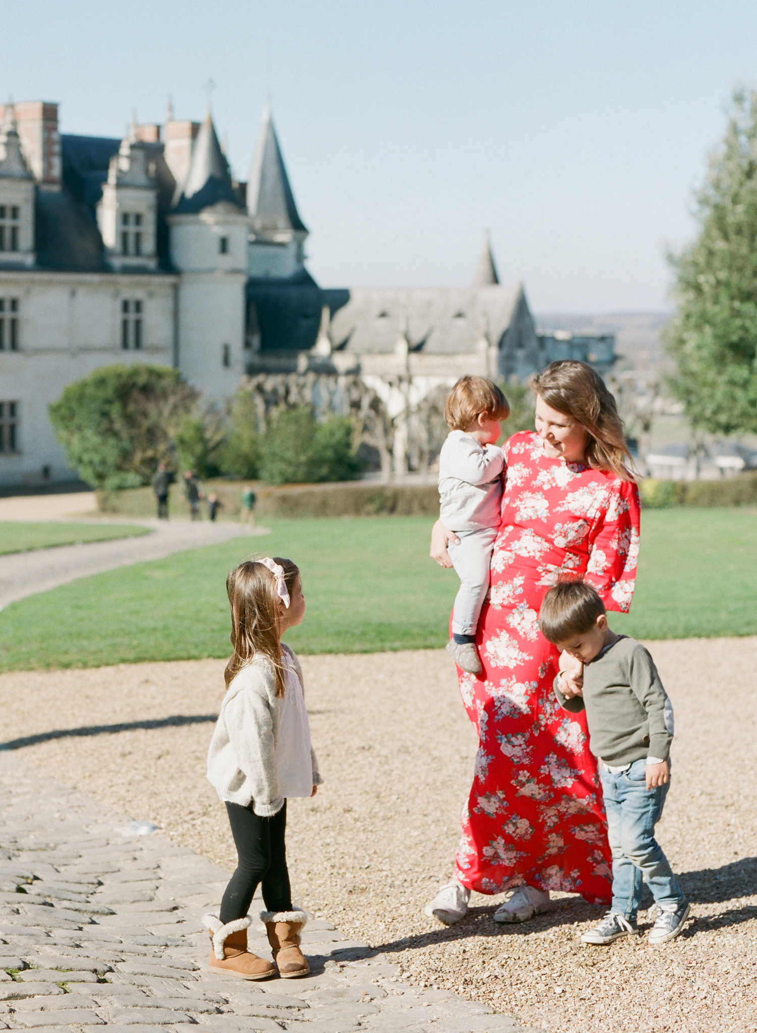 Katherine Bignon Family Portrait Session by Abby Grace Photography at Chateau d'Amboise, France