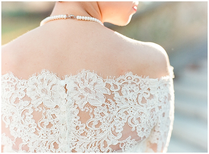 Katherine Bignon Bridal Design, Custom Bridal Gown, Lace Buttons