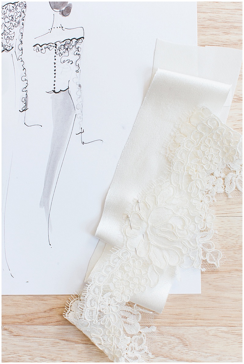 Katherine Bignon Bridal Design, Custom Bridal Gown Illustration