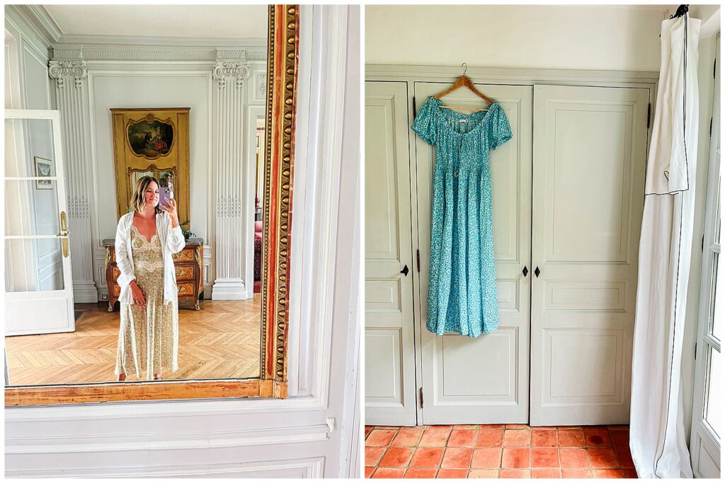 Katherine Bignon Styling, travel packing for an international trip to France, Doen dresses